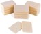 50 Pack Unfinished Natural Wood Rectangle Blank Pieces Wooden Tags (2.08” x 1.37” Rectangle)